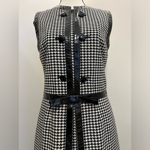 Vintage Christian Dior Fall 2008 Houndstooth Dress by John Galliano FR 38 - Picture 3 of 12